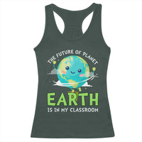 Earth Day Teachers Racerback Tank Top Funny Classroom