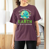 Earth Day Teachers T Shirt For Women Funny Classroom