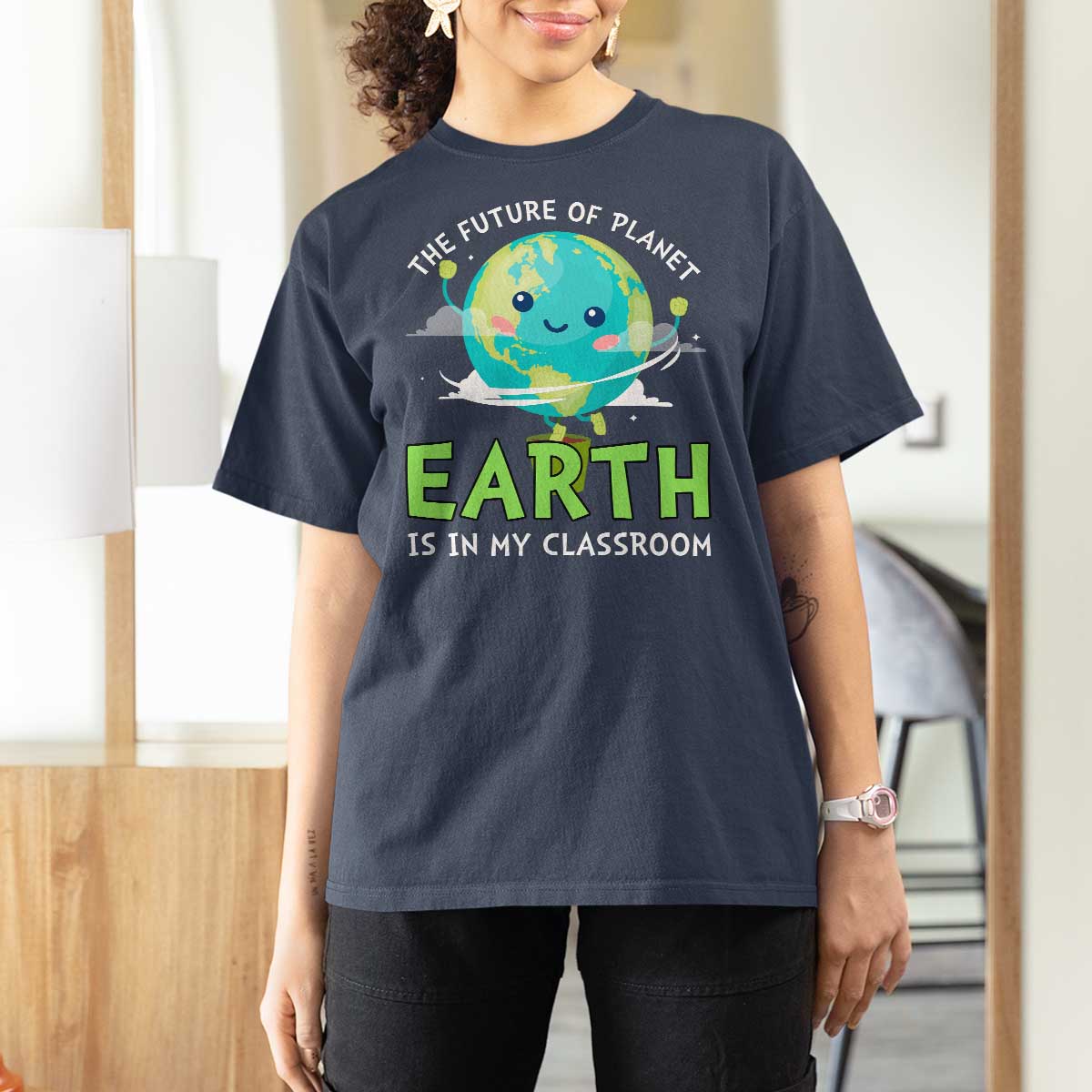 Earth Day Teachers T Shirt For Women Funny Classroom