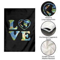 Earth Day Garden Flag Heart Environmental Nature Recycling Lovers