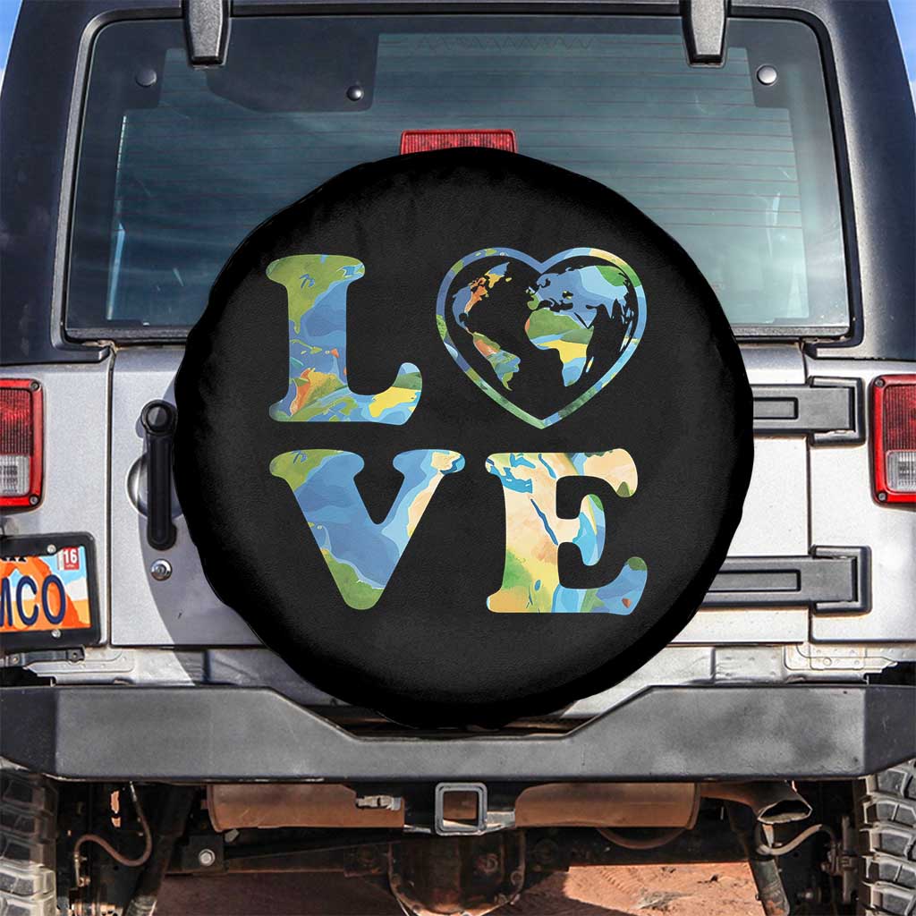 Earth Day Spare Tire Cover Heart Environmental Nature Recycling Lovers