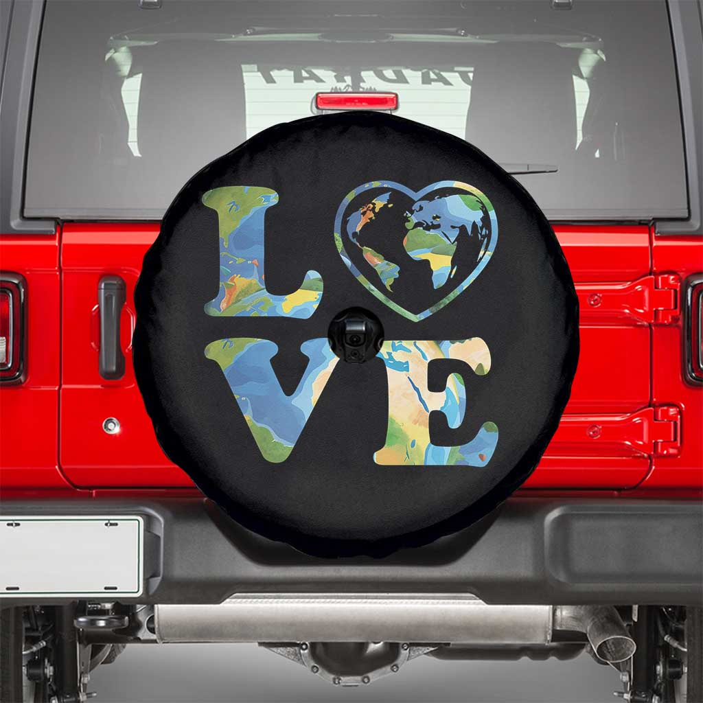 Earth Day Spare Tire Cover Heart Environmental Nature Recycling Lovers
