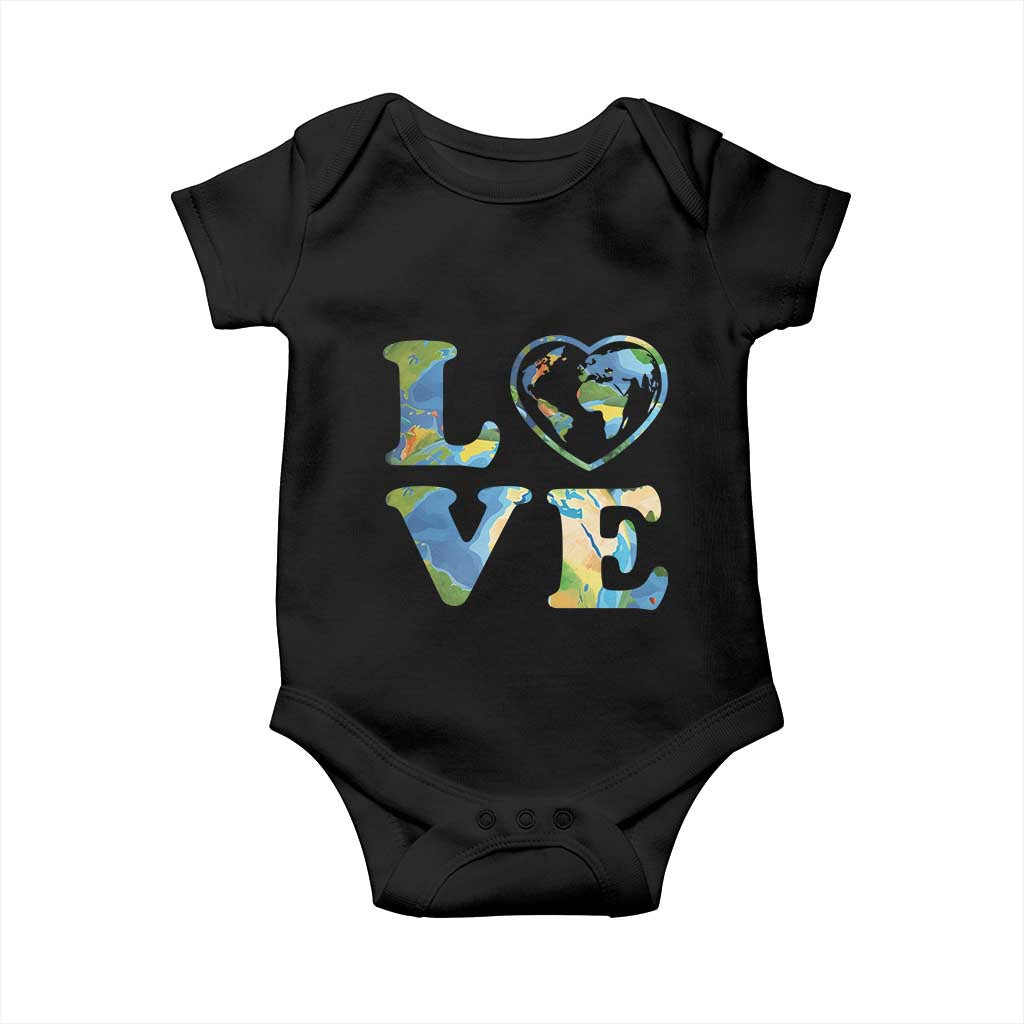 Earth Day Baby Onesie Heart Environmental Nature Recycling Lovers