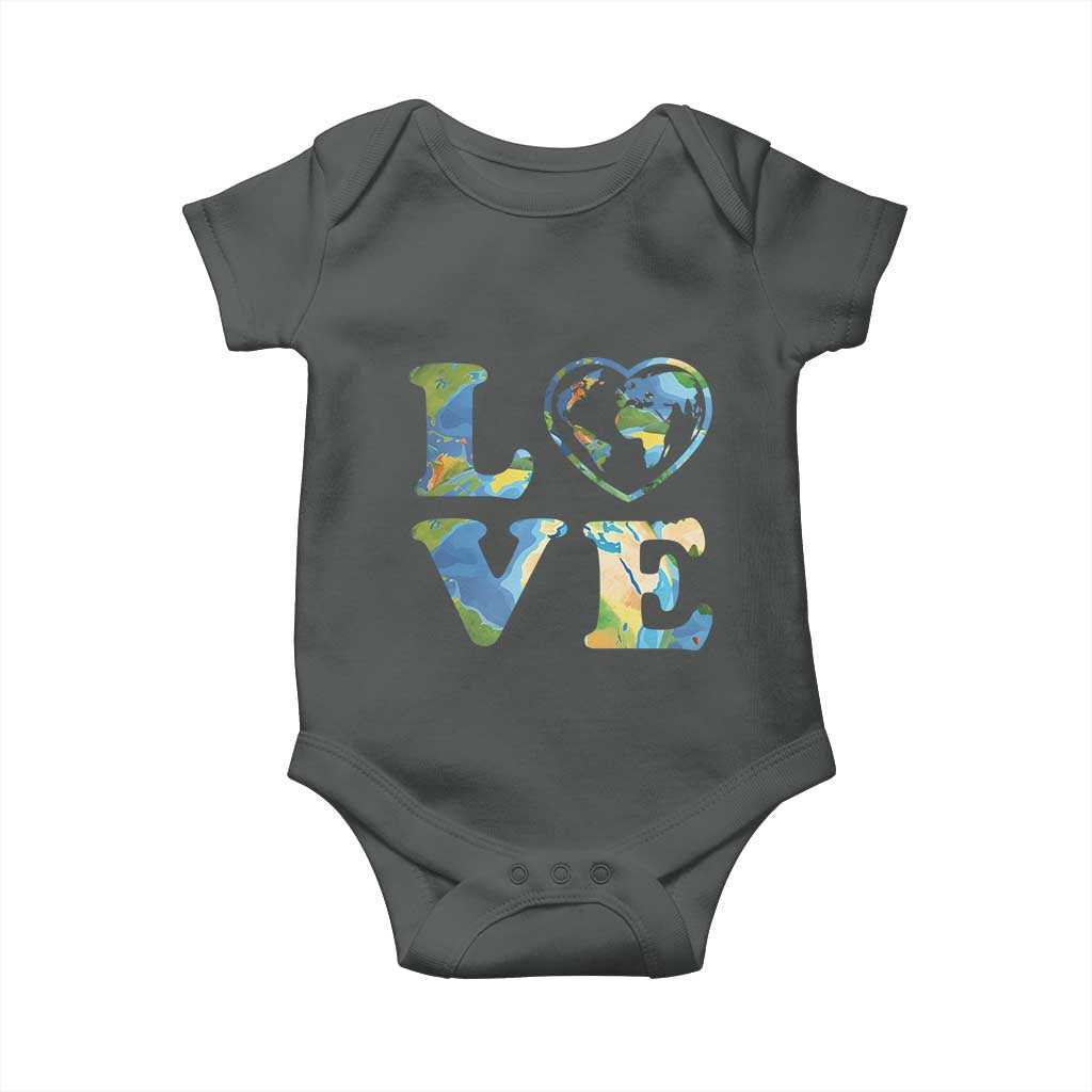 Earth Day Baby Onesie Heart Environmental Nature Recycling Lovers