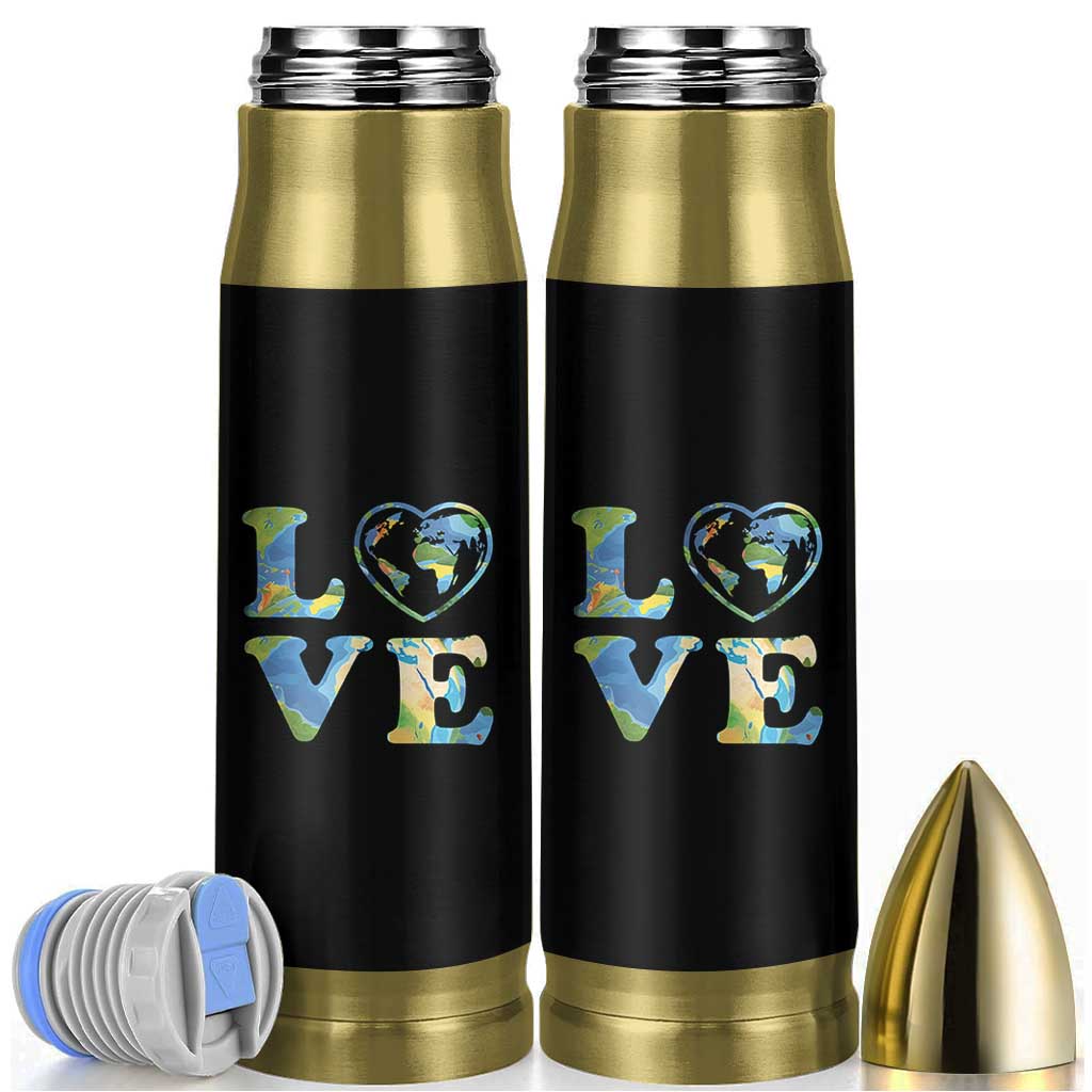 Earth Day Bullet Tumbler Heart Environmental Nature Recycling Lovers