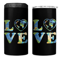 Earth Day 4 in 1 Can Cooler Tumbler Heart Environmental Nature Recycling Lovers
