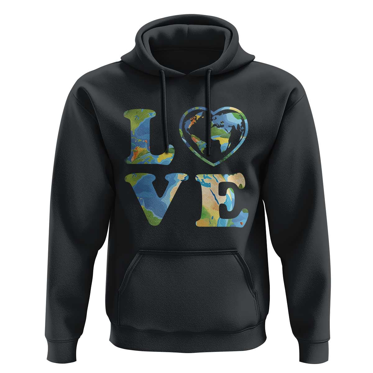 Earth Day Hoodie Heart Environmental Nature Recycling Lovers