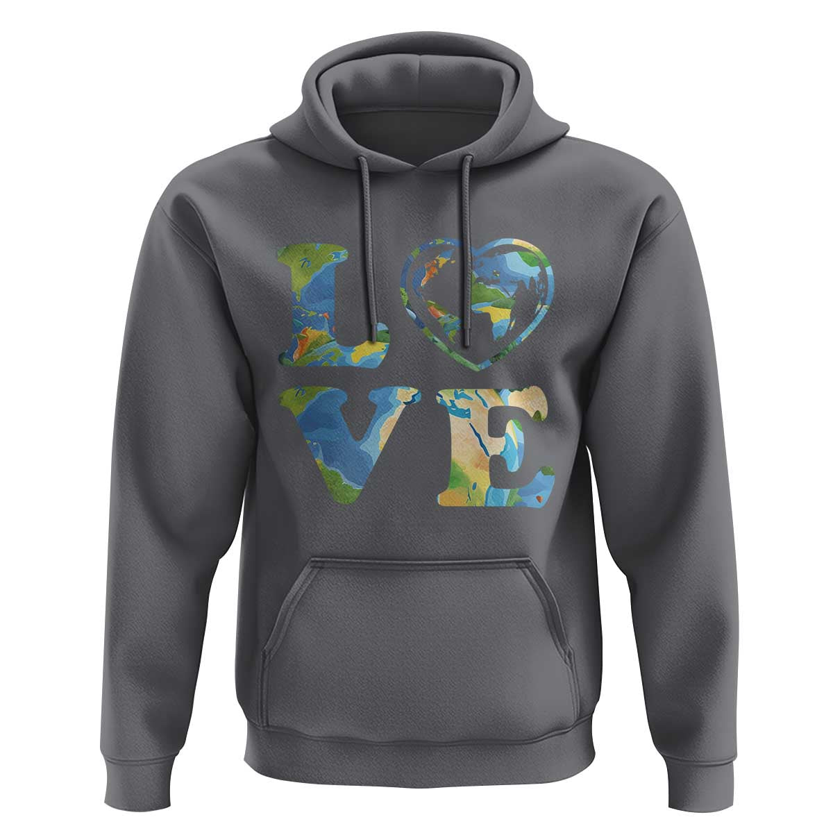 Earth Day Hoodie Heart Environmental Nature Recycling Lovers
