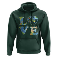 Earth Day Hoodie Heart Environmental Nature Recycling Lovers