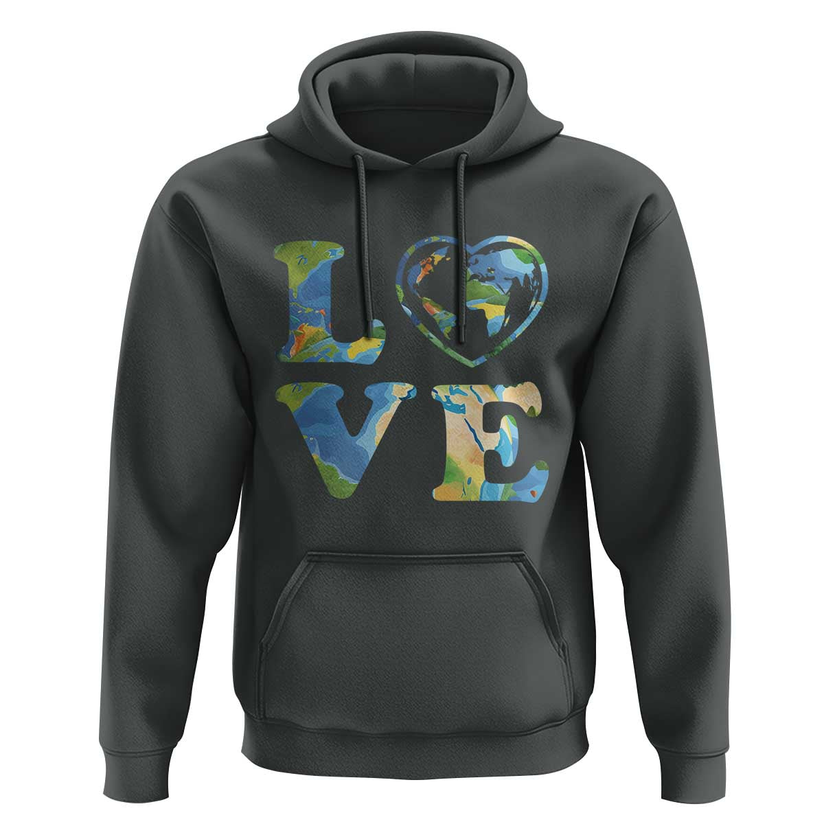 Earth Day Hoodie Heart Environmental Nature Recycling Lovers