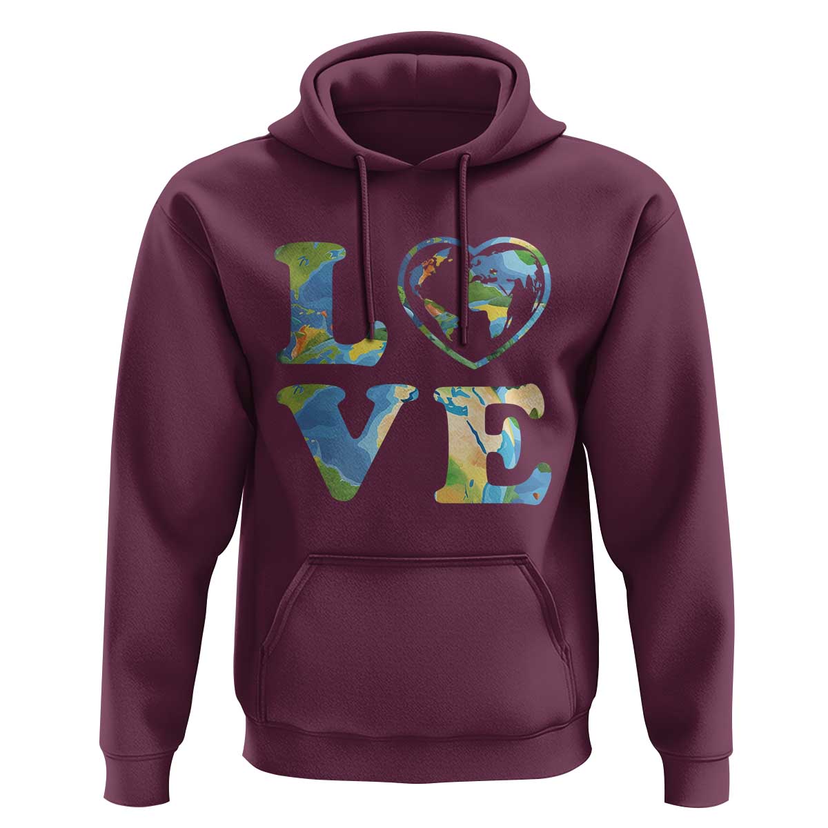 Earth Day Hoodie Heart Environmental Nature Recycling Lovers