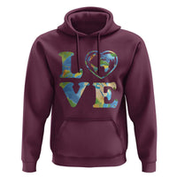 Earth Day Hoodie Heart Environmental Nature Recycling Lovers
