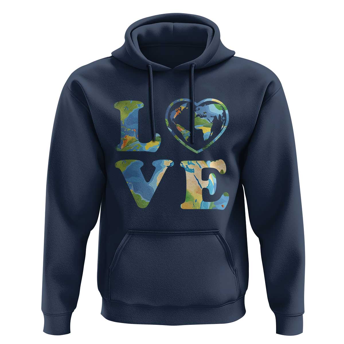 Earth Day Hoodie Heart Environmental Nature Recycling Lovers