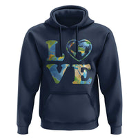 Earth Day Hoodie Heart Environmental Nature Recycling Lovers