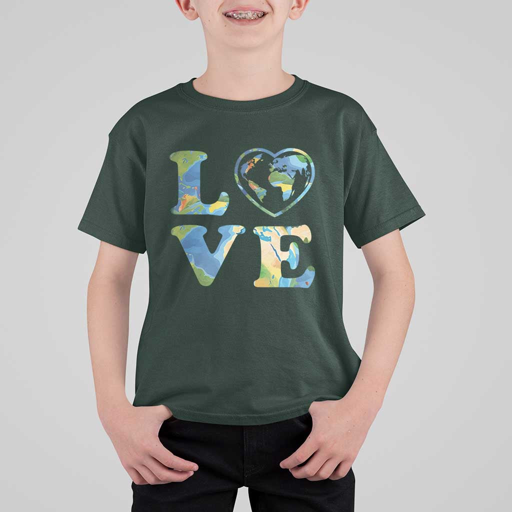 Earth Day T Shirt For Kid Heart Environmental Nature Recycling Lovers