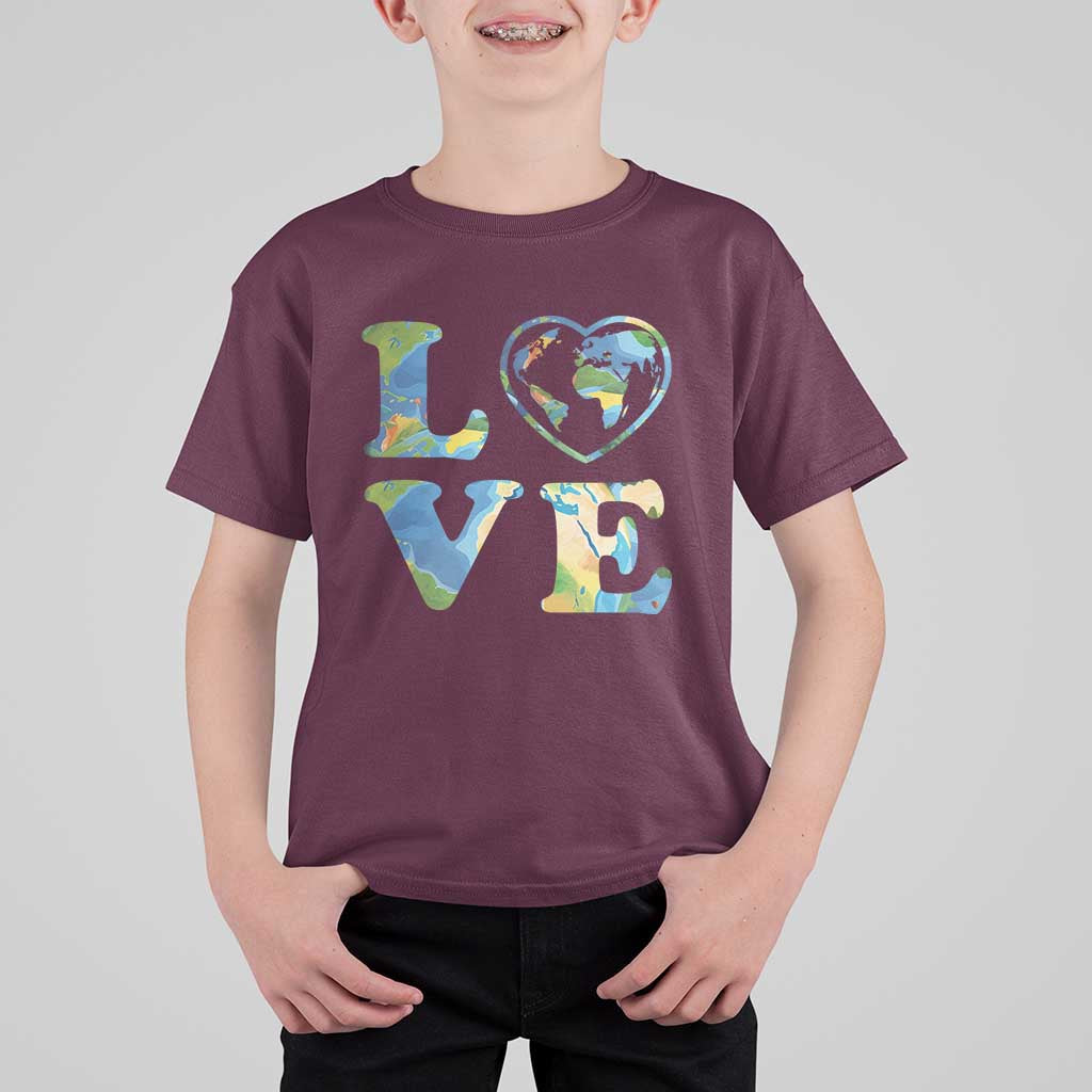 Earth Day T Shirt For Kid Heart Environmental Nature Recycling Lovers