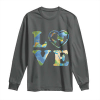Earth Day Long Sleeve Shirt Heart Environmental Nature Recycling Lovers