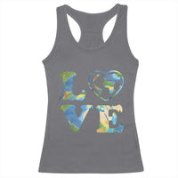 Earth Day Racerback Tank Top Heart Environmental Nature Recycling Lovers