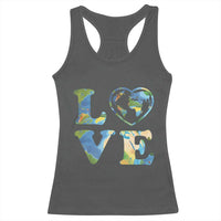 Earth Day Racerback Tank Top Heart Environmental Nature Recycling Lovers
