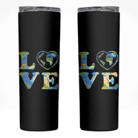Earth Day Skinny Tumbler Heart Environmental Nature Recycling Lovers