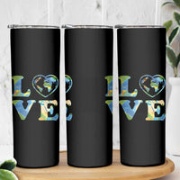 Earth Day Skinny Tumbler Heart Environmental Nature Recycling Lovers