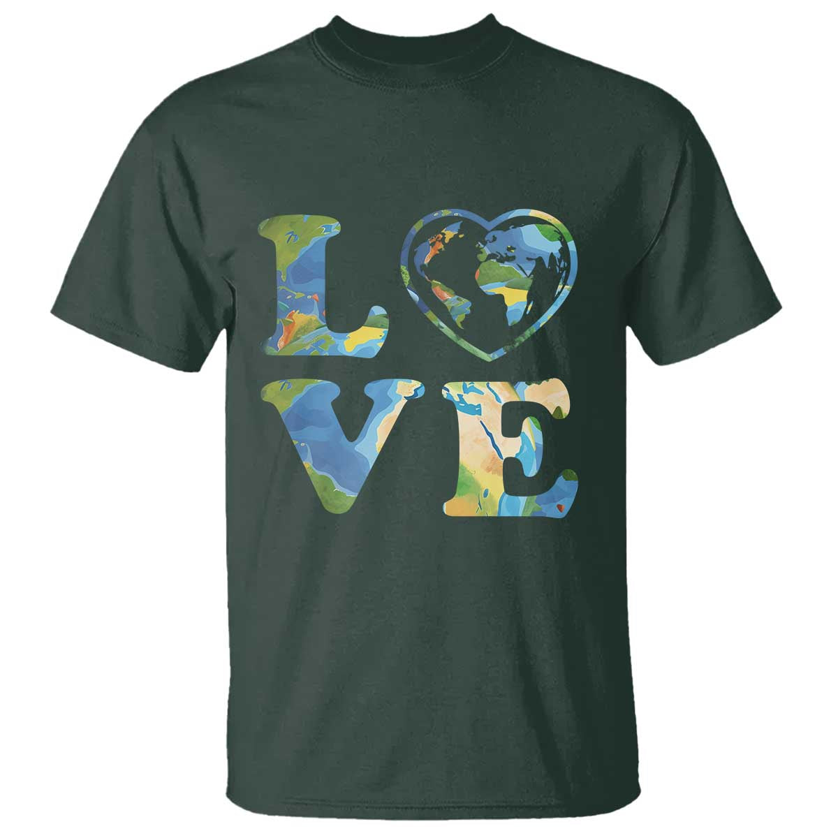 Earth Day T Shirt Heart Environmental Nature Recycling Lovers