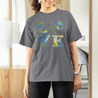 Earth Day T Shirt For Women Heart Environmental Nature Recycling Lovers