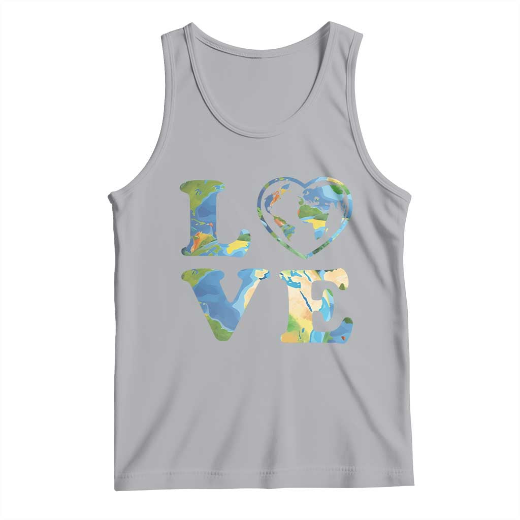 Earth Day Tank Top Heart Environmental Nature Recycling Lovers