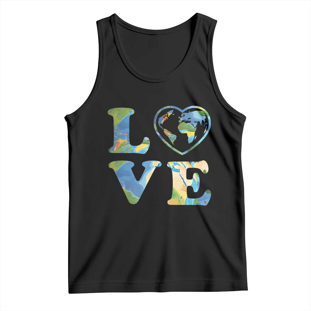 Earth Day Tank Top Heart Environmental Nature Recycling Lovers