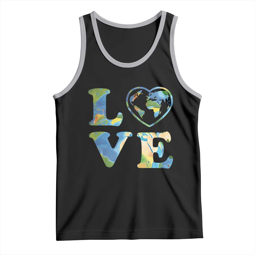 Earth Day Tank Top Heart Environmental Nature Recycling Lovers