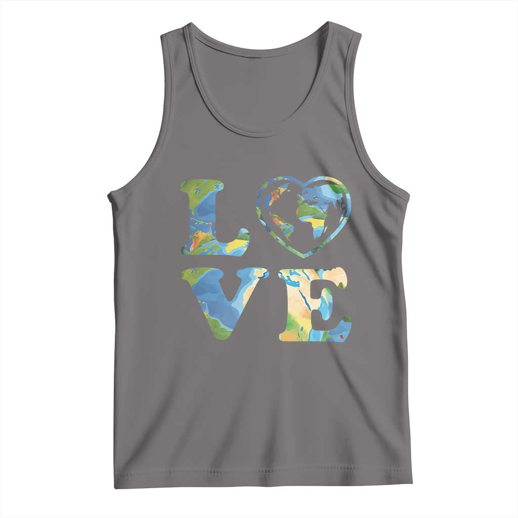 Earth Day Tank Top Heart Environmental Nature Recycling Lovers