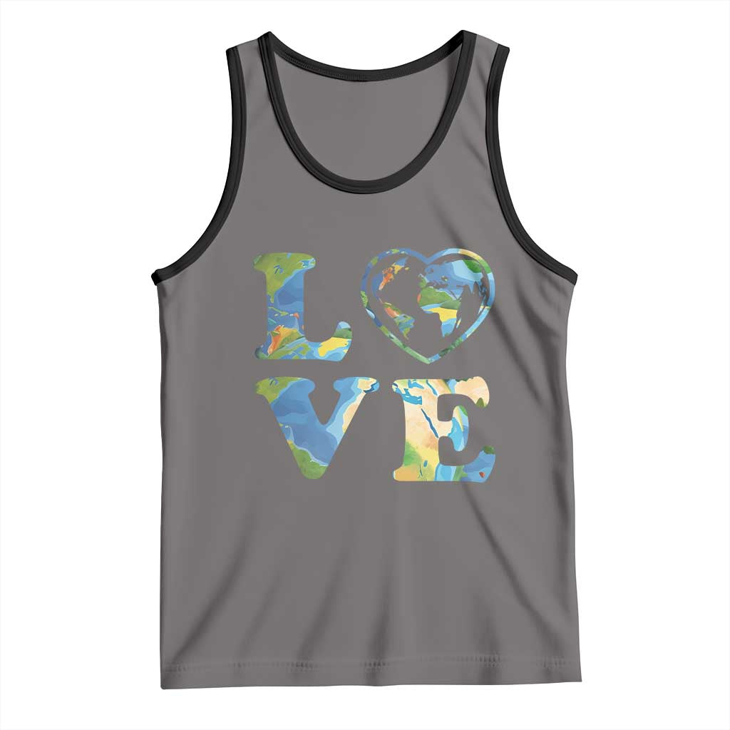 Earth Day Tank Top Heart Environmental Nature Recycling Lovers