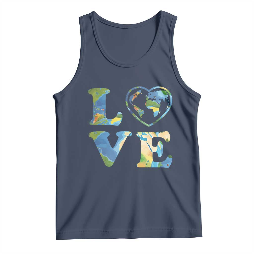 Earth Day Tank Top Heart Environmental Nature Recycling Lovers
