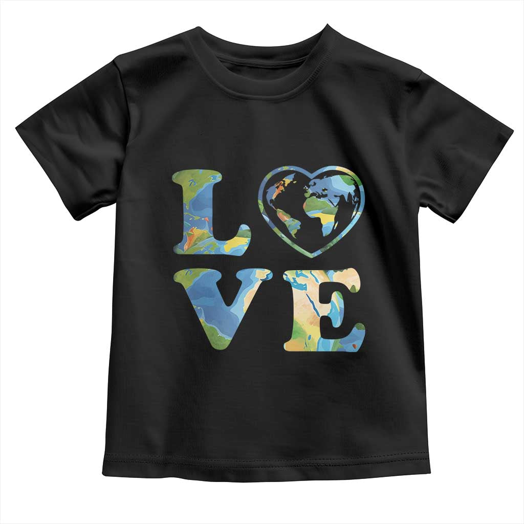 Earth Day Toddler T Shirt Heart Environmental Nature Recycling Lovers