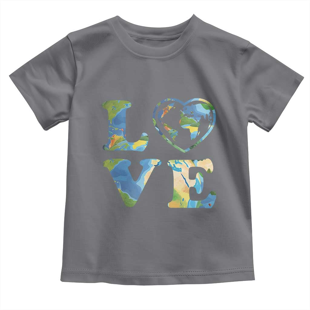 Earth Day Toddler T Shirt Heart Environmental Nature Recycling Lovers