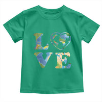 Earth Day Toddler T Shirt Heart Environmental Nature Recycling Lovers
