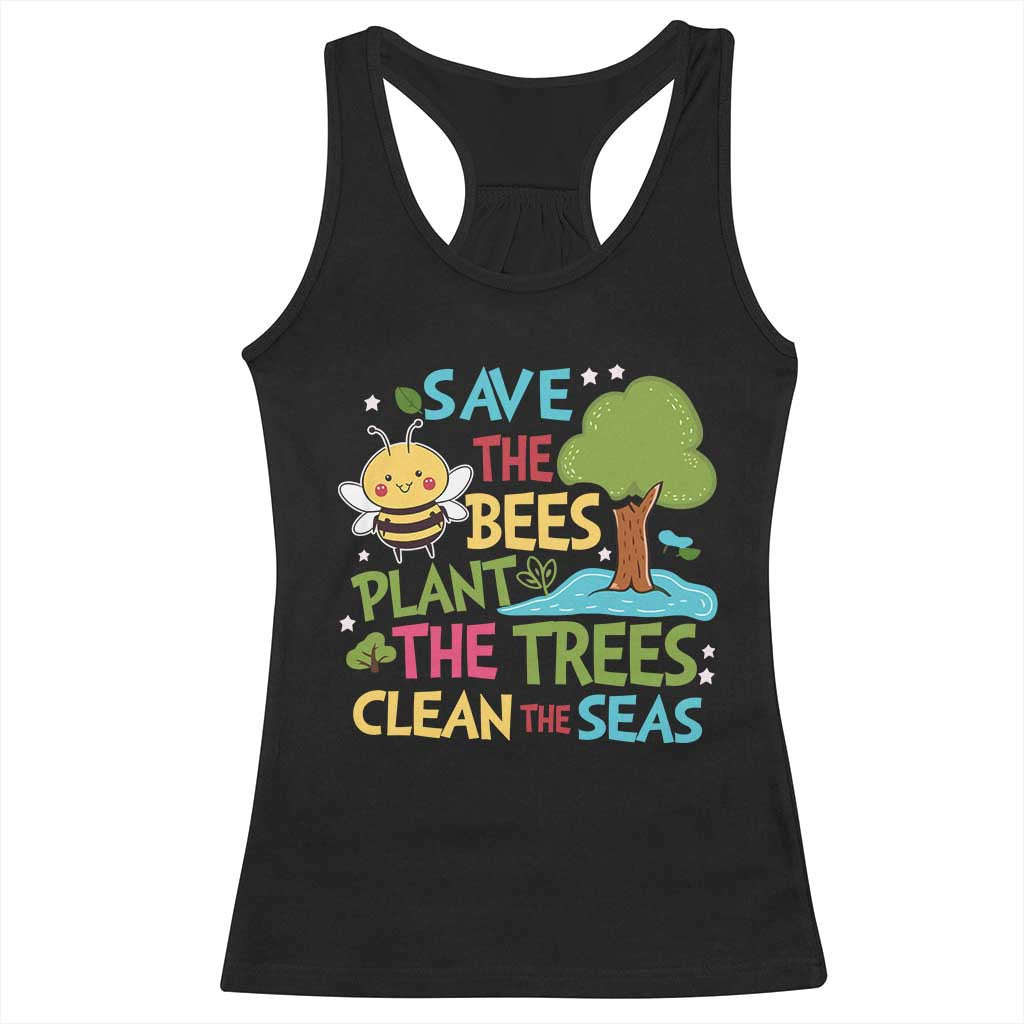 Earth Day Racerback Tank Top Funny Awesome Environmental Nature Recycling