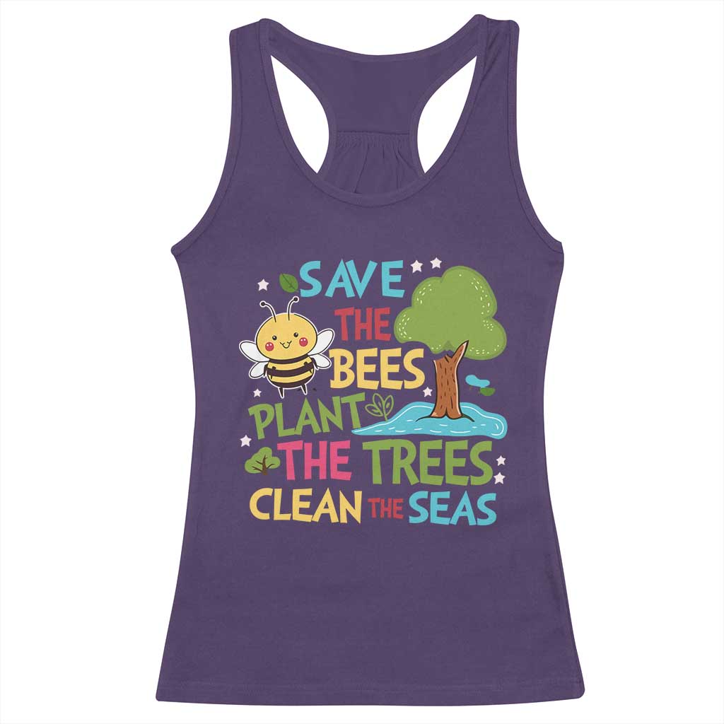Earth Day Racerback Tank Top Funny Awesome Environmental Nature Recycling