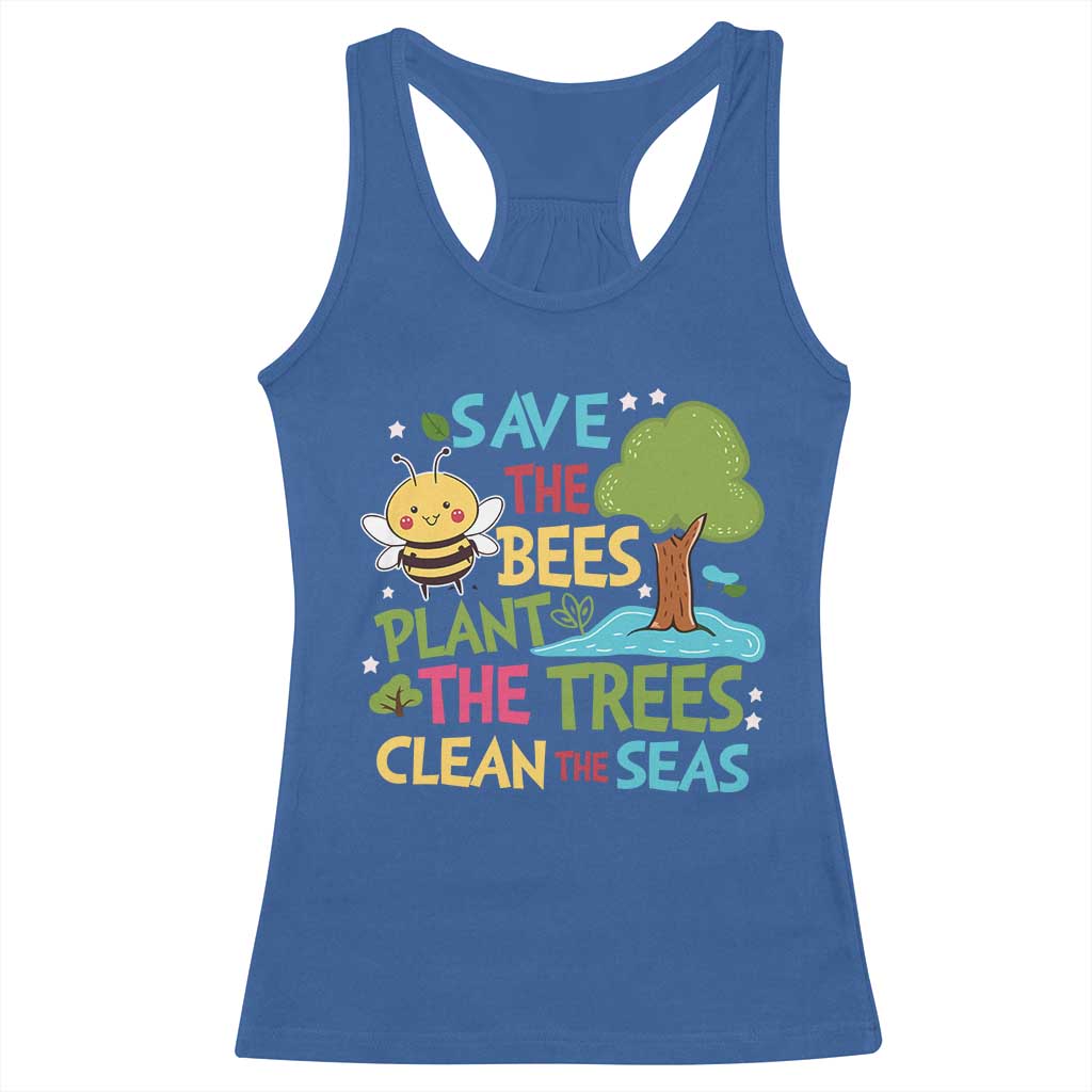 Earth Day Racerback Tank Top Funny Awesome Environmental Nature Recycling