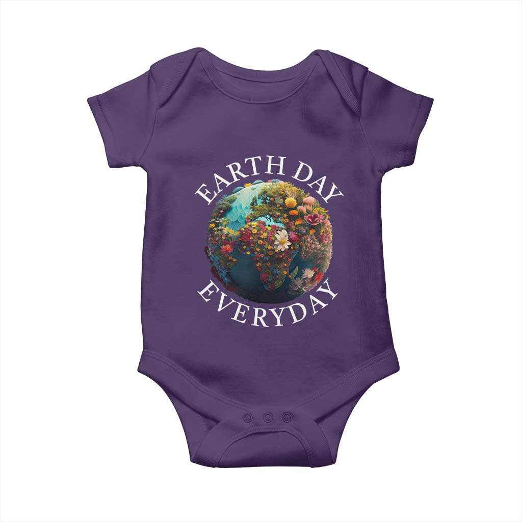 Earth Day Everyday Baby Onesie With Floral Nature Lover Climate Change