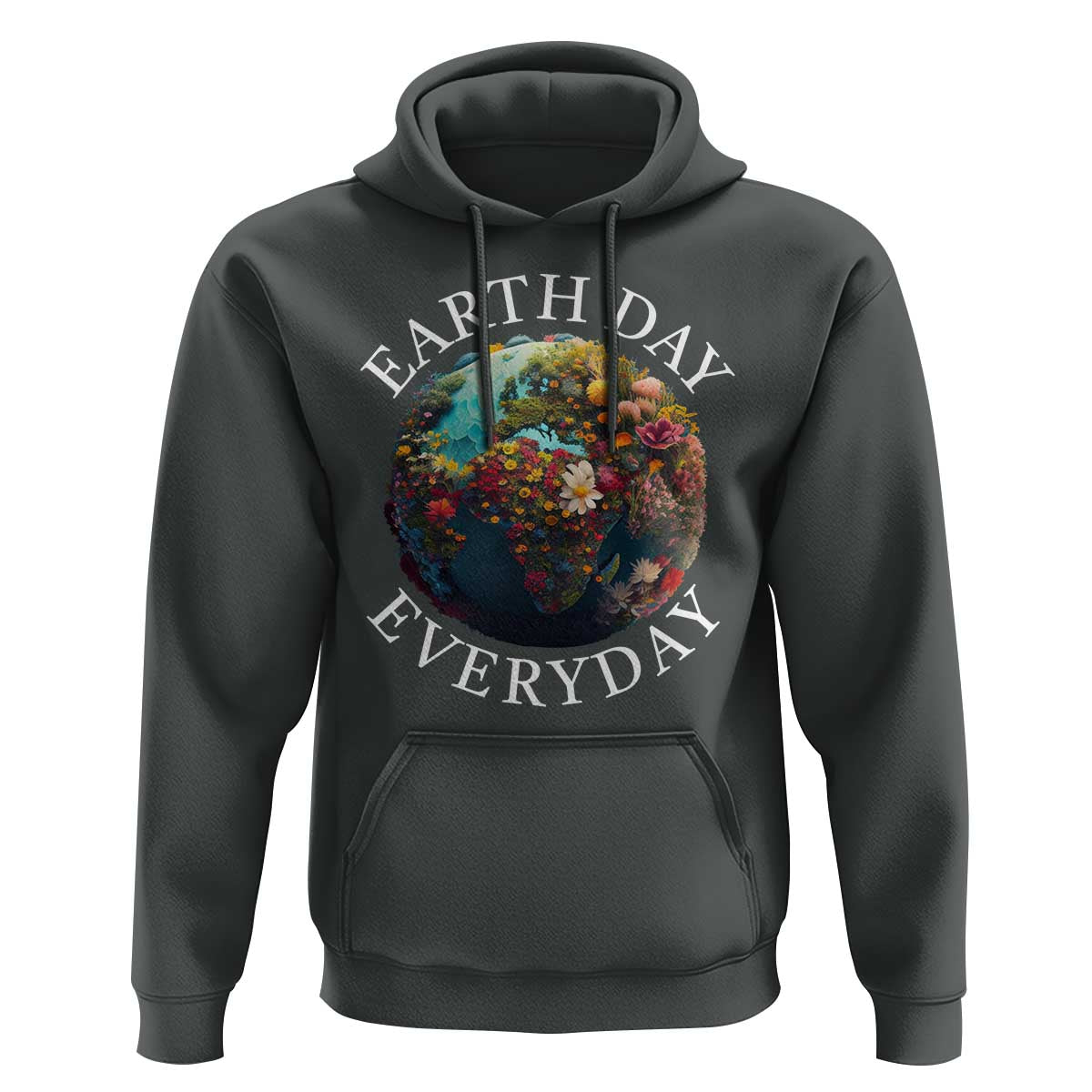 Earth Day Everyday Hoodie With Floral Nature Lover Climate Change