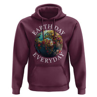 Earth Day Everyday Hoodie With Floral Nature Lover Climate Change