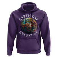 Earth Day Everyday Hoodie With Floral Nature Lover Climate Change
