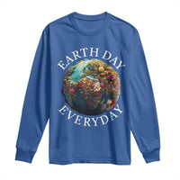 Earth Day Everyday Long Sleeve Shirt With Floral Nature Lover Climate Change