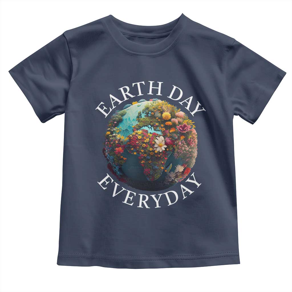 Earth Day Everyday Toddler T Shirt With Floral Nature Lover Climate Change