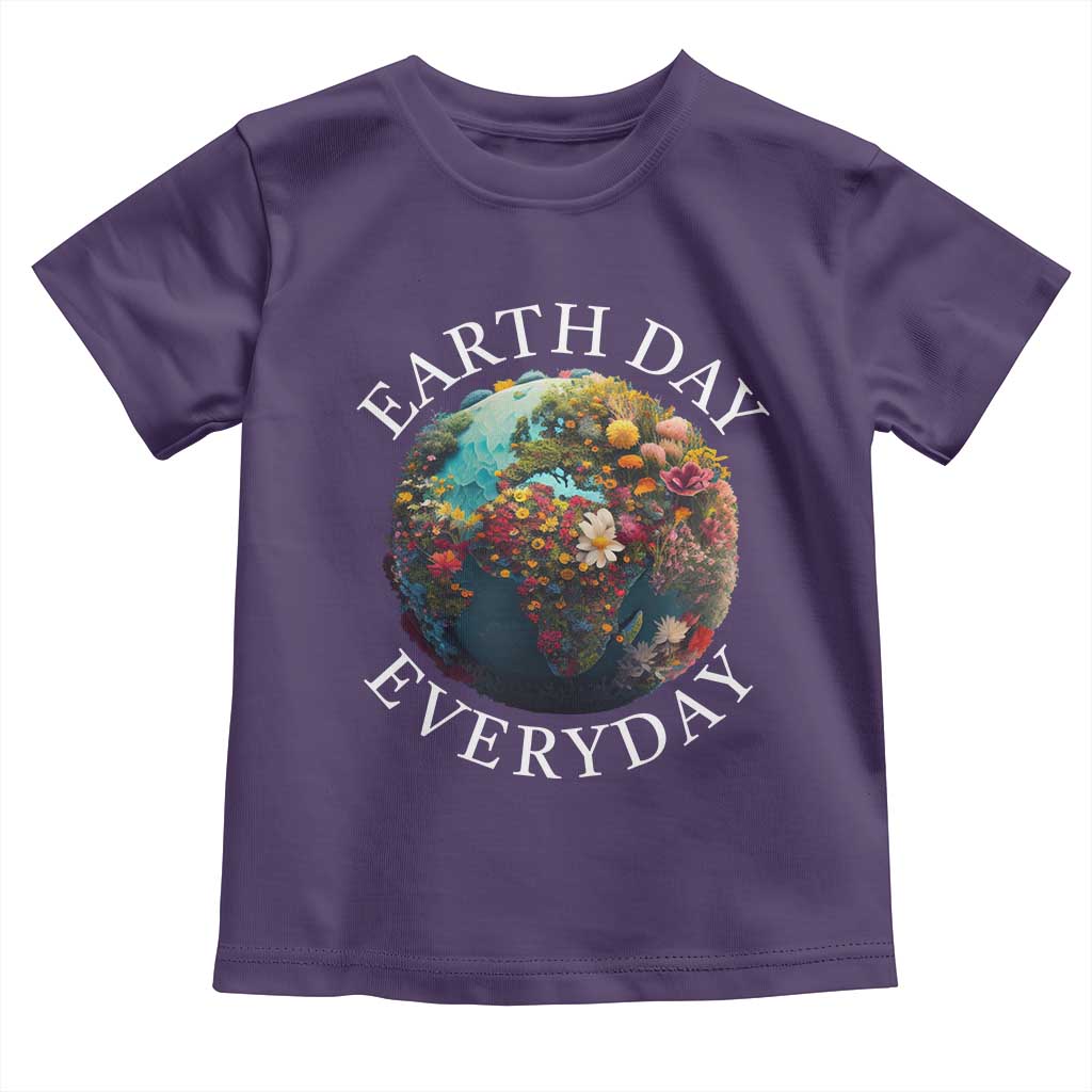 Earth Day Everyday Toddler T Shirt With Floral Nature Lover Climate Change