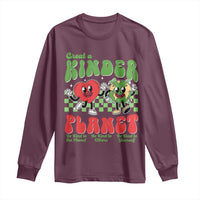 Earth Day Long Sleeve Shirt Create A Kinder Planet Be Kind Earth