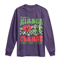 Earth Day Long Sleeve Shirt Create A Kinder Planet Be Kind Earth
