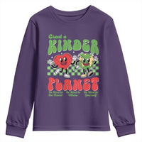 Earth Day Youth Sweatshirt Create A Kinder Planet Be Kind Earth