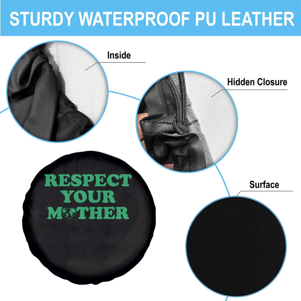 Earth Day Spare Tire Cover Respect Your Mother Environmental Recycling